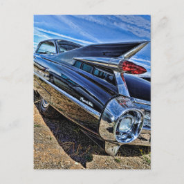 1959 kadillak hot rod vykort