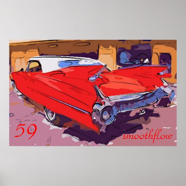 1959-Kadillaksmoothflow Poster (Framsidan)