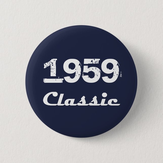 1959 Klassisk 60-årsfirande Knapp (Framsida)