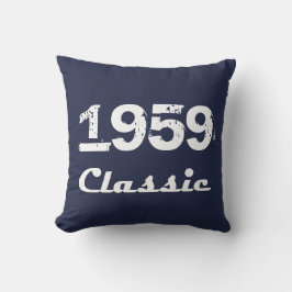 1959 Klassiskt 60:e födelsedagsfirande Kudde