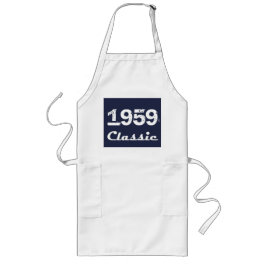 1959 Klassiskt 60:e födelsedagsfirande Långt Förkläde