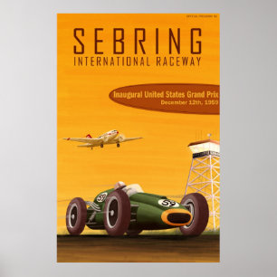 1959 Poster av USA:s Grand Prix i Stater
