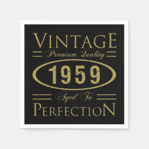 1959 Premium-kvalitet Pappersservett