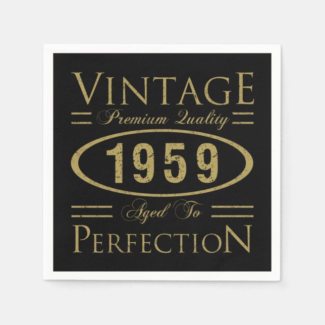 1959 Premium-kvalitet Pappersservett (Framsidan)