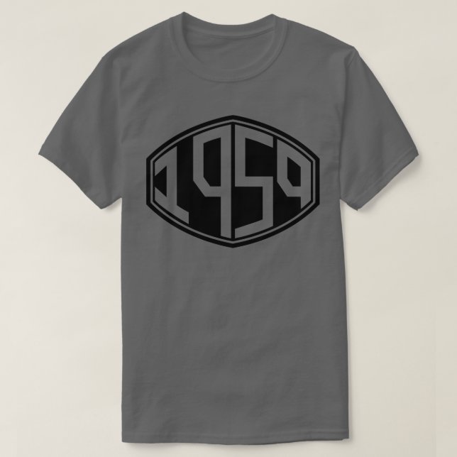 1959 Retro Hipster Birthday T Shirt (Design framsida)