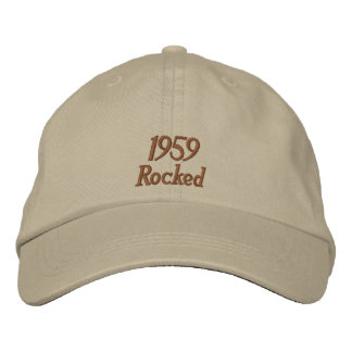 1959 Rocked Embroized Hat Broderad Keps