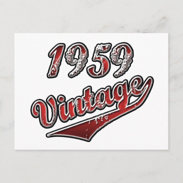 1959 Vintage Vykort (Framsida)