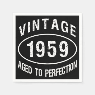 1959 Vintagens födelsedag Pappersservett