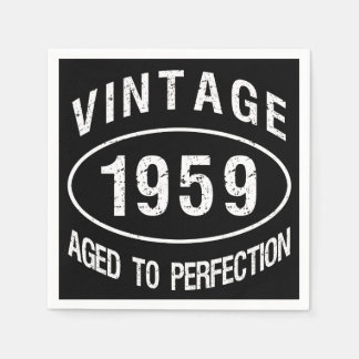 1959 Vintagens födelsedag Pappersservett