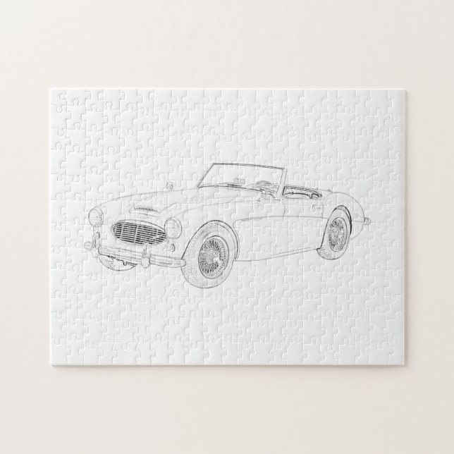 1960 Austin-Healey Pussel (Horisontell)