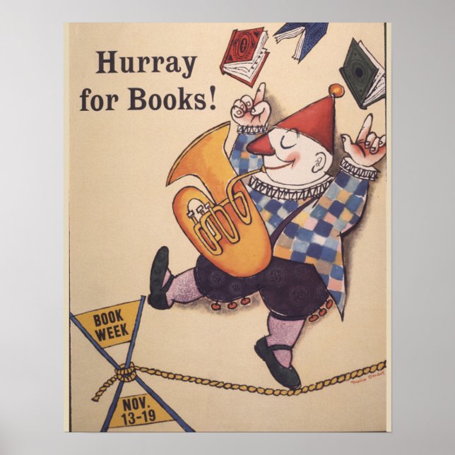 1960 Barns Bok-vecka Poster (Framsidan)