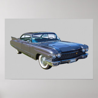 1960 Cadillac Luxury Car Poster