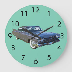 1960 Cadillac Luxury Car Stor Klocka