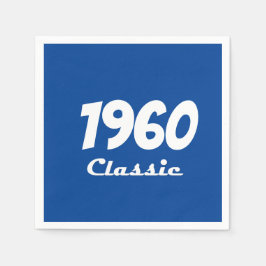1960 Classic 60:e Födelsedagsfesten Firande Pappersservett