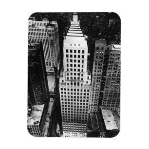 1960: En antenn beskådar av en Chicago skyscrape Magnet