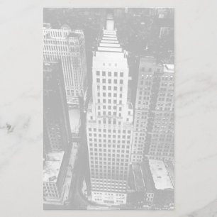 1960: En flygvy över en Chicago-skyscraper Brevpapper