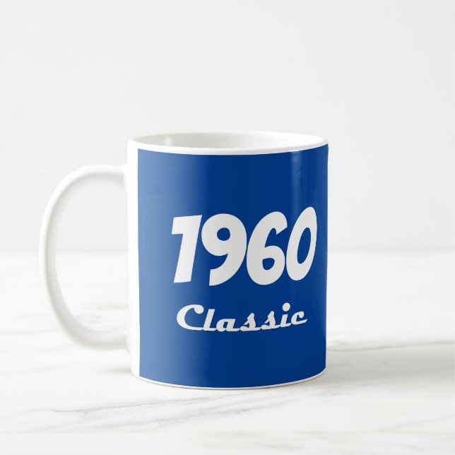 1960 Klassiskt 60:e födelsedagsfirande Kaffemugg (Vänster)