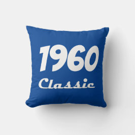 1960 Klassiskt 60:e födelsedagsfirande Kudde