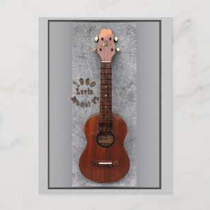1960 Levin Ukulele Postcard Vykort