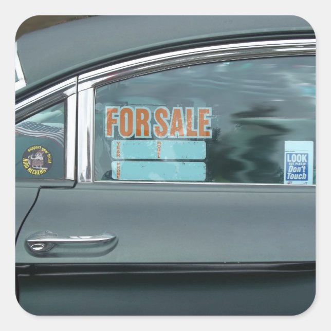 1960 OldsMobile Dynamic 88 Sida för försäljningssk Fyrkantigt Klistermärke (Framsida)