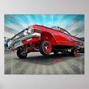 1960 Poster av Chevy Impala Lowrider