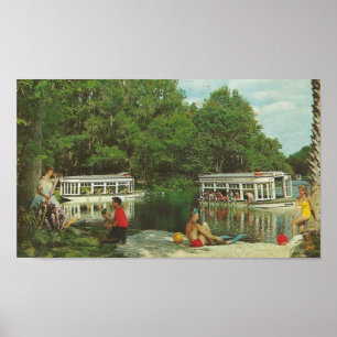 1960 Silver Vår, Florida ~ Glass Grund Boats Poster