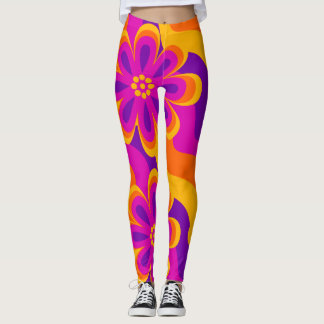 1960-talet 1970-talet Stil Flowers & Vinkarare Mön Leggings