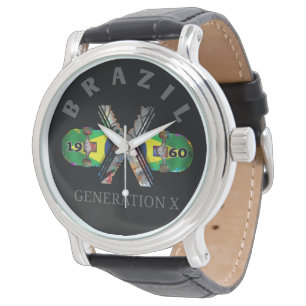 1960-talet Generation X Brasiliansk Skateboard Armbandsur