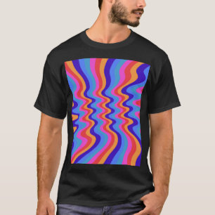 1960-talet Hippie Trippy Retro Tapet T Shirt