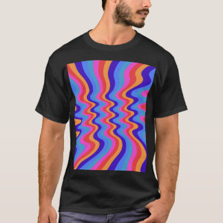 1960-talet Hippie Trippy Retro Tapet T Shirt