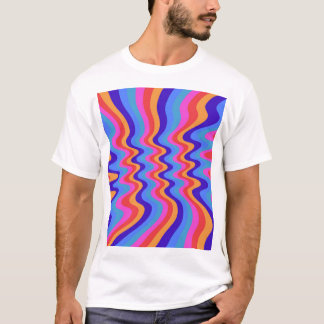 1960-talet Hippie Trippy Retro Tapet T Shirt