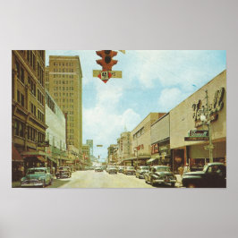 1960-talet Jacksonville, FL-gatan Poster