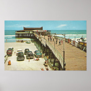 1960-talet Jacksonville, Florida PIER Poster