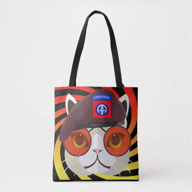 1960-talets Era 82nd Airborne Kitty Kat! Tygkasse (Framsida)