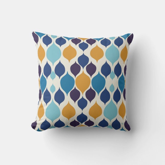 1960-talets Geometric Colorful Kudde (Framsida)