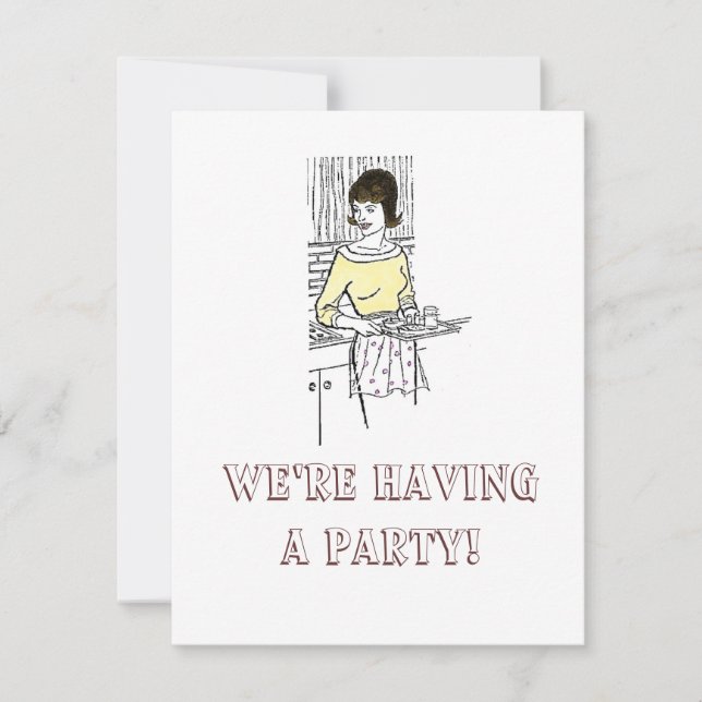 1960-talets hustru - inbjudan, vi är H... Inbjudningar (Framsida)