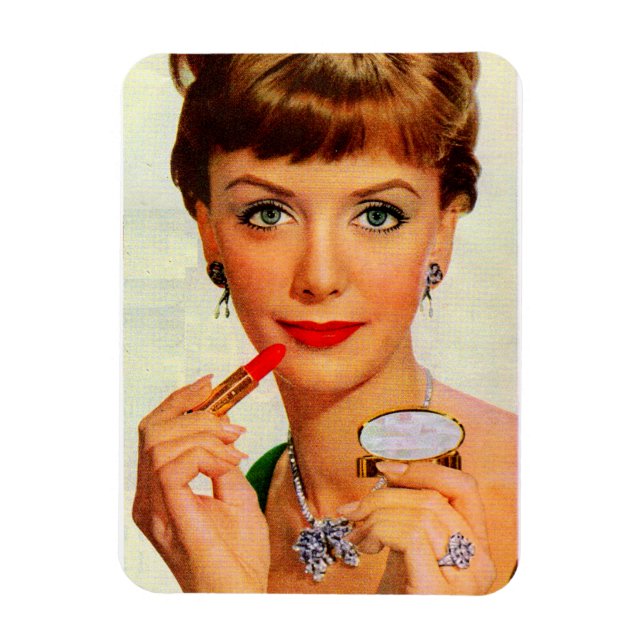 1960-talets läppstift dam magnet (Vertikal)