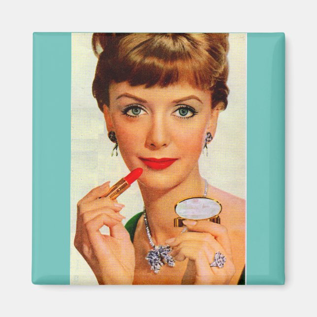 1960-talets läppstift dam magnet (Framsidan)
