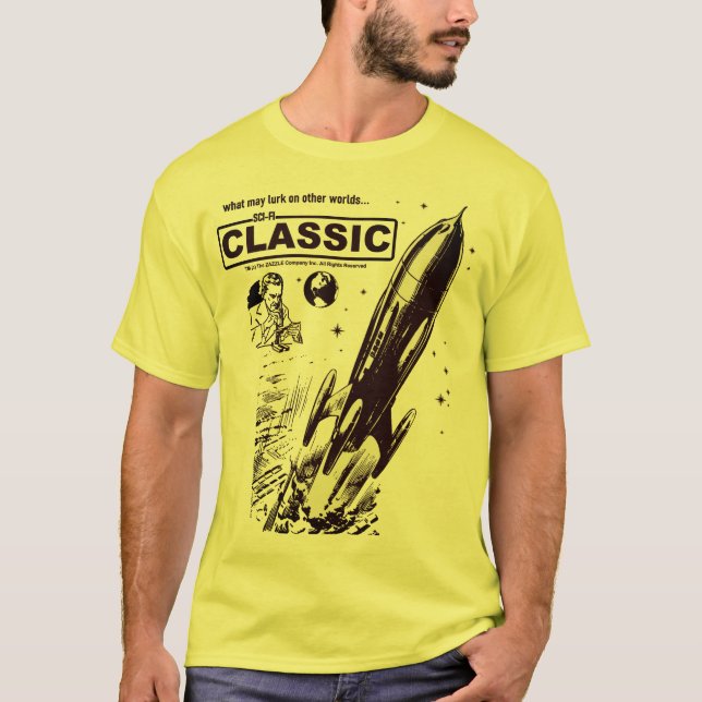 1960-talets SCI-FI-klassiker grafisk t-shirt (Framsida)