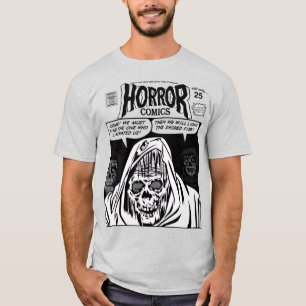 1960-talets skräckserietidningsreklam T-shirt