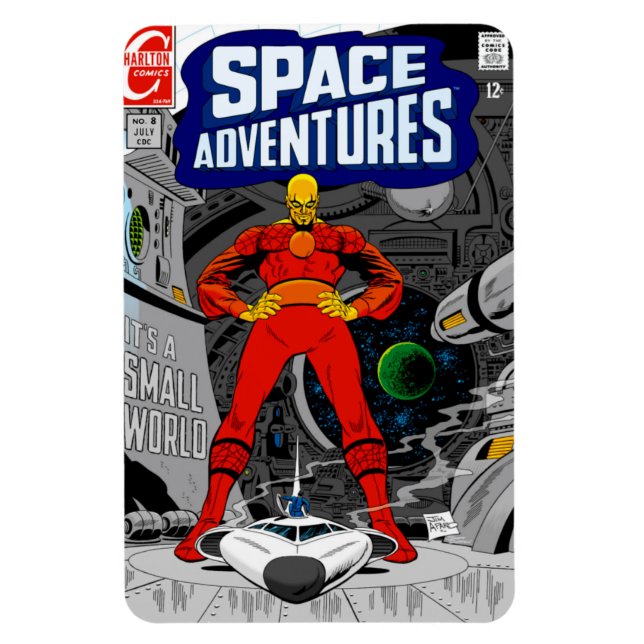 1960-talets 'SPACE Adventures' Magnet (Vertikal)