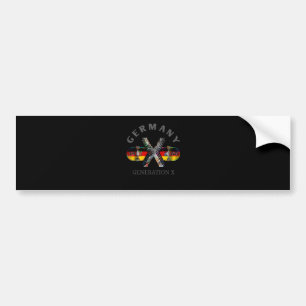 1960-talets Tysklanda Skateboard Generation X Bildekal