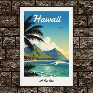 1960-talets Vintage, Hawaii Travel Poster