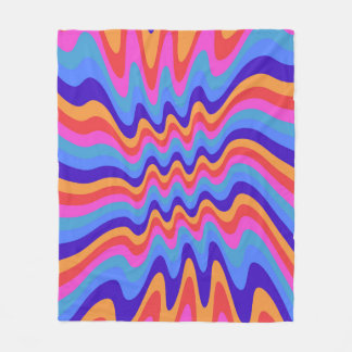 1960-tals Hippie Trippy Retro Tapet Fleecefilt