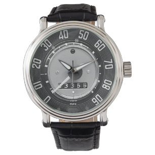 1960-tals tyskt klassiskt bildörrhastighetsmätare armbandsur