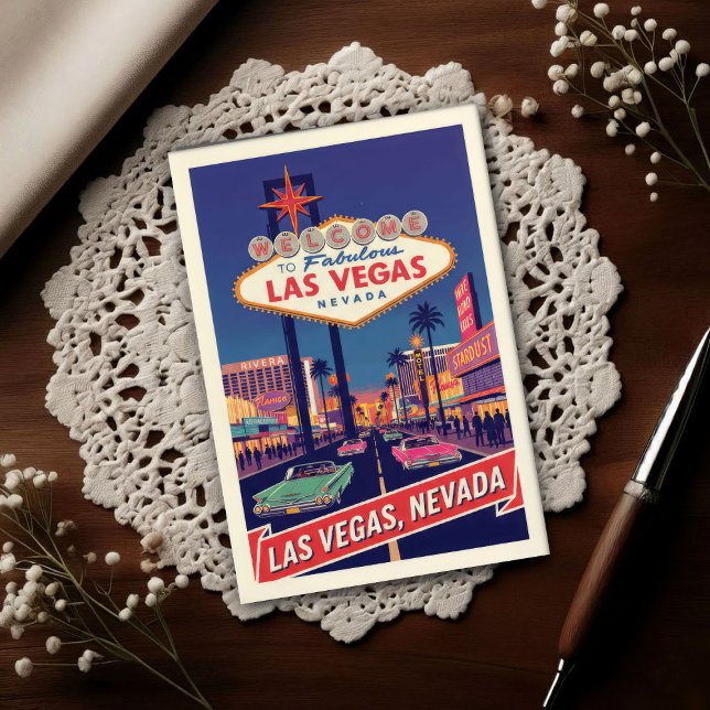 1960-tals Vintage Las Vegas Resa Vykort (Skapare uppladdad)