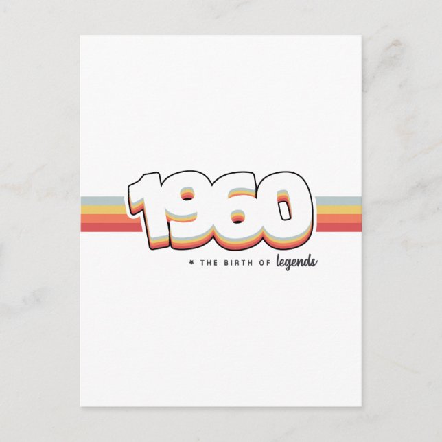 1960 The birth of legends Vykort (Framsida)