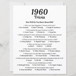 1960 Trivia-spel