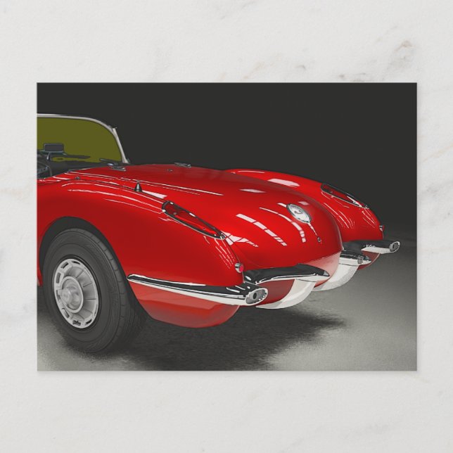 1960 Vette-kort Vykort (Framsida)