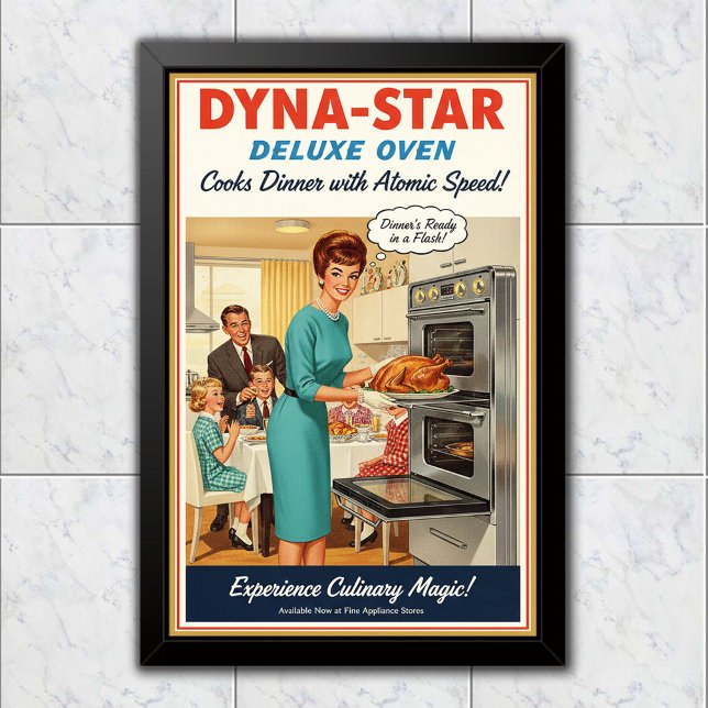 1960 Vintage Dyna-Star Oven Advertising Poster (Skapare uppladdad)
